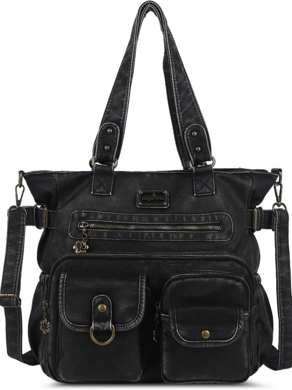 Stylish PU Tote Satchel Handbags for Women - Versatile Shoulder Bag with Pockets